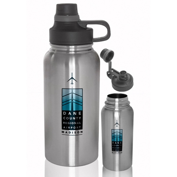32 oz. stainless steel, vacuum sealed water bottle with a screw-on,... from ASI 39552 BEL Promo
