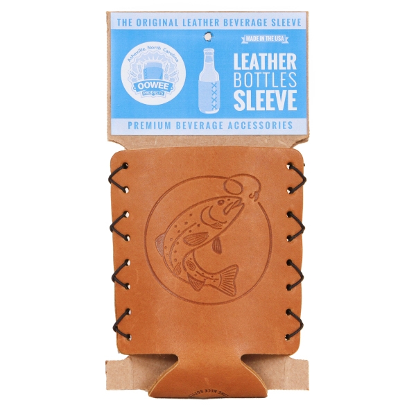 Leather sleeve for long neck bottles.... from ASI 75126 Oowee Products / OOWEE PRODUCTS