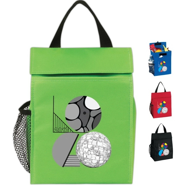 Basic lunch sack with a Hook and Loop flap closure and... from ASI 46420 Continental Mkting Svc Inc / CMBags