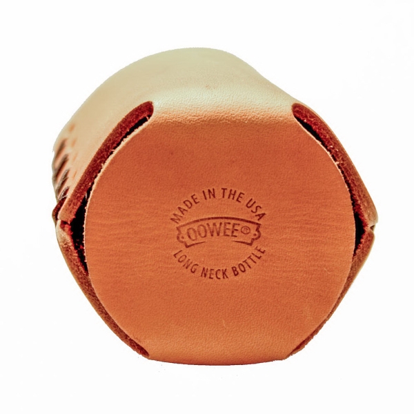 Leather sleeve for long neck bottles.... from ASI 75126 Oowee Products / OOWEE PRODUCTS