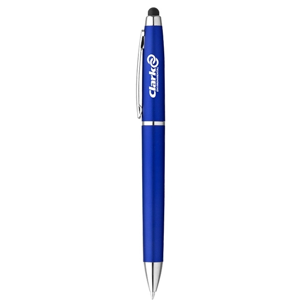 Twist-action ballpoint pen with matte metallic, shiny white, or solid color... from ASI 88060 Snugz/USA Inc / Sweda®