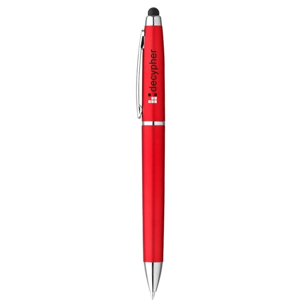 Twist-action ballpoint pen with matte metallic, shiny white, or solid color... from ASI 88060 Snugz/USA Inc / Sweda®