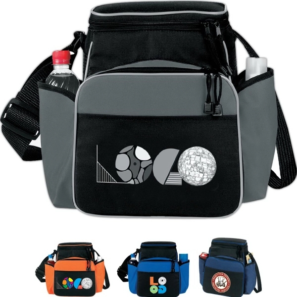 Outdoor 12 Pack Cooler. Made of poly 600 denier, Insulated heat-sealed... from ASI 46420 Continental Mkting Svc Inc / CMBags