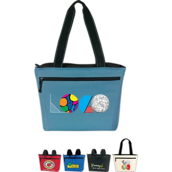 Two-Tone 12 Pack Cooler Tote. Made of poly 600 denier, Insulated,... from ASI 46420 Continental Mkting Svc Inc / CMBags
