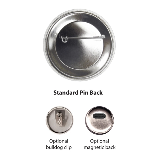 A high quality, two-piece metal button. Printed on high gloss paper... from ASI 39850 The Bentcil Company / Bentcils™