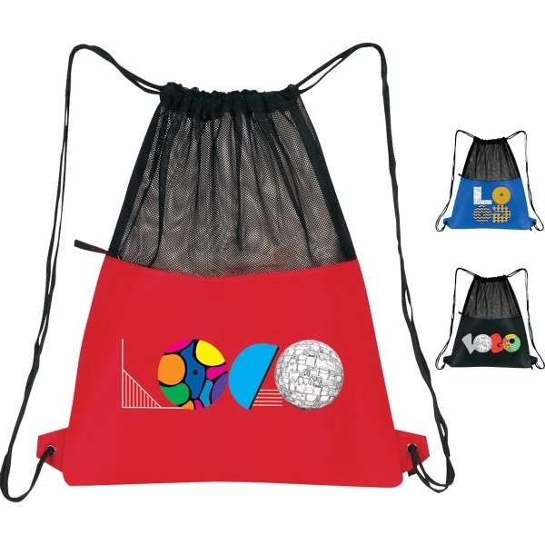 Pack made of nylon 210 denier, mesh features large compartment with... from ASI 46420 Continental Mkting Svc Inc / CMBags