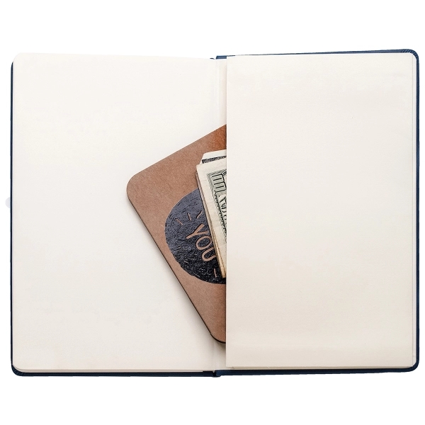 5 1/4" x 8 1/4" journal designed with soft leather-like flexible... from ASI 50873 Drum-Line / Drum-line Inc