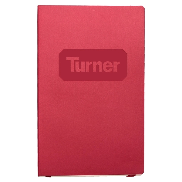 5 1/4" x 8 1/4" journal designed with soft leather-like flexible... from ASI 50873 Drum-Line / Drum-line Inc