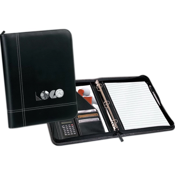 Made of G-9 soft leatherette, our padfolio includes a solar calculator,... from ASI 46420 Continental Mkting Svc Inc / CMBags
