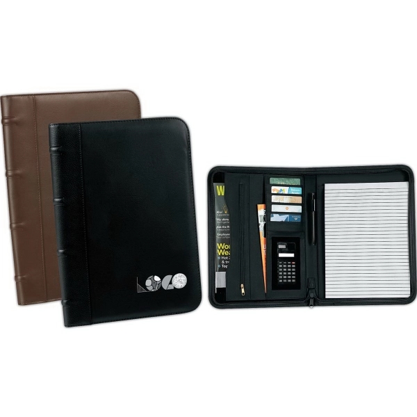 Padfolio made of G-9 soft leatherette features an expandable sleeve pocket,... from ASI 46420 Continental Mkting Svc Inc / CMBags