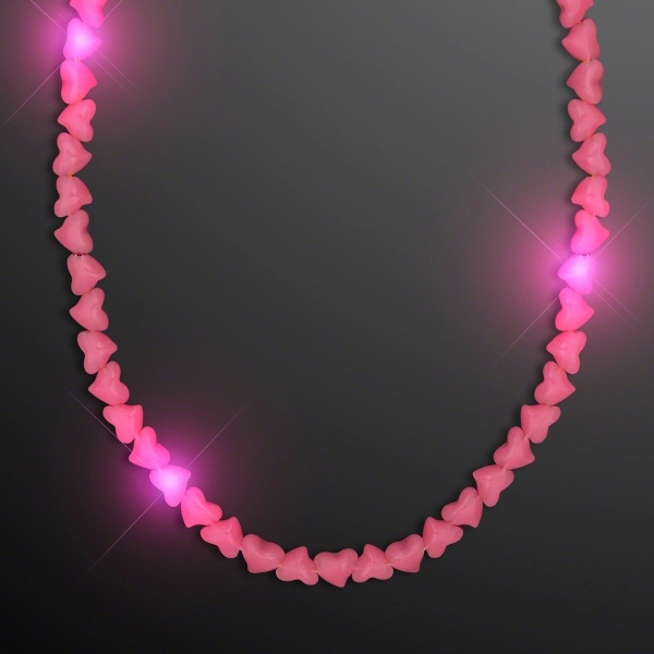 Light Up Blinky Heart Beads, 30" Long.... from ASI 34194 ALightPromos / Alight Promotional Products