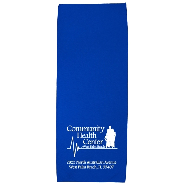 12" x 32" cooling towel made from 100% eco-friendly microfiber polyester.... from ASI 62660 Innovation Line