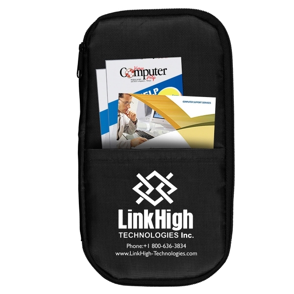 4 1/2" x 8 1/2" 420 Denier polyester zippered tech accessories... from ASI 62660 Innovation Line