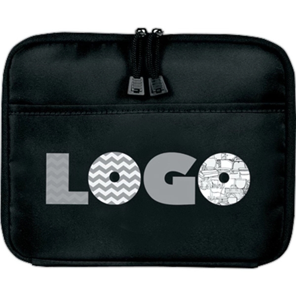 iPad case with adjustable stand! This microfiber, padded marketing tool features... from ASI 46420 Continental Mkting Svc Inc / CMBags