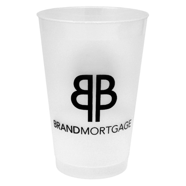 Durable 14 oz. Frost-Flex plastic stadium cup, ideal for events, promotions,... from ASI 67075 Leprechaun Promotions, LLC / Leprechaun Promotions
