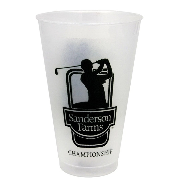 Durable 20 oz. Frost-Flex plastic stadium cup, ideal for events, promotions,... from ASI 67075 Leprechaun Promotions, LLC / Leprechaun Promotions