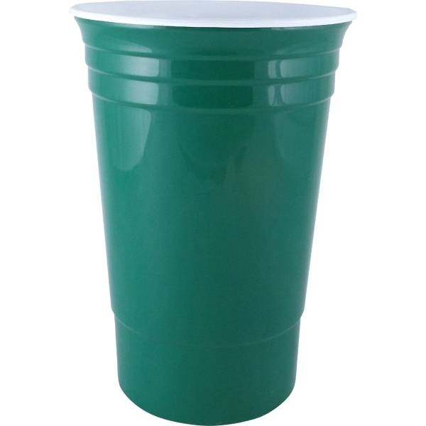 16 oz. double wall insulated plastic cup keeps drinks cold. Durable,... from ASI 67075 Leprechaun Promotions, LLC / Leprechaun Promotions