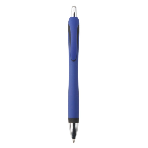 Wide-body, velvet-touch, plunger-action ballpoint pen.... from ASI 52840 Evans Manufacturing