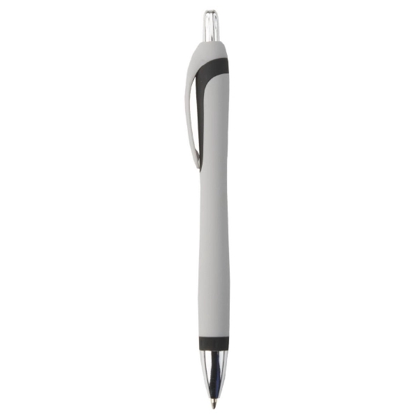 Wide-body, velvet-touch, plunger-action ballpoint pen.... from ASI 52840 Evans Manufacturing