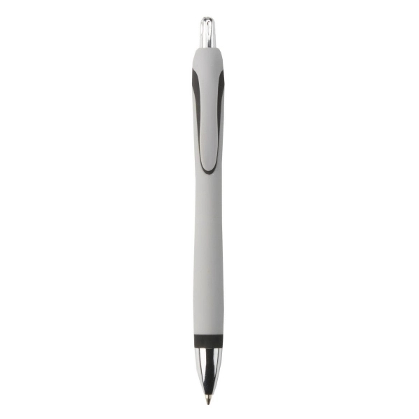 Wide-body, velvet-touch, plunger-action ballpoint pen.... from ASI 52840 Evans Manufacturing