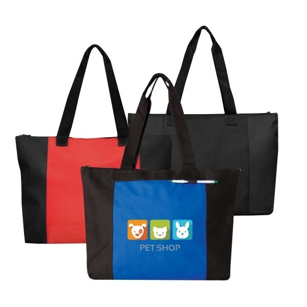 20" x 15" x 3" polyester zippered tote bag with handles.... from ASI 37980 Bagworld