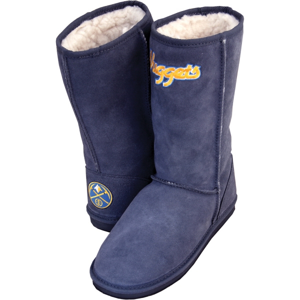 Boots made with embroidered leather, faux fleece lining and non-slip 18mm... from ASI 73520 Neet Feet / Neet Feet