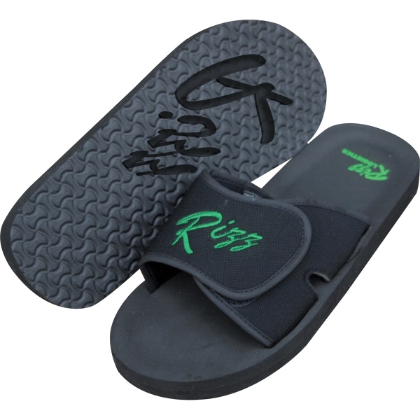 Flip flops made with an 18mm EVA sole, recessed foot bed... from ASI 73520 Neet Feet / Neet Feet