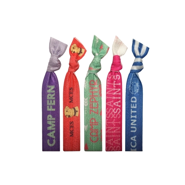 Hair Tie with Full Color Imprint... from ASI 80127 Quashies, LLC / Qband