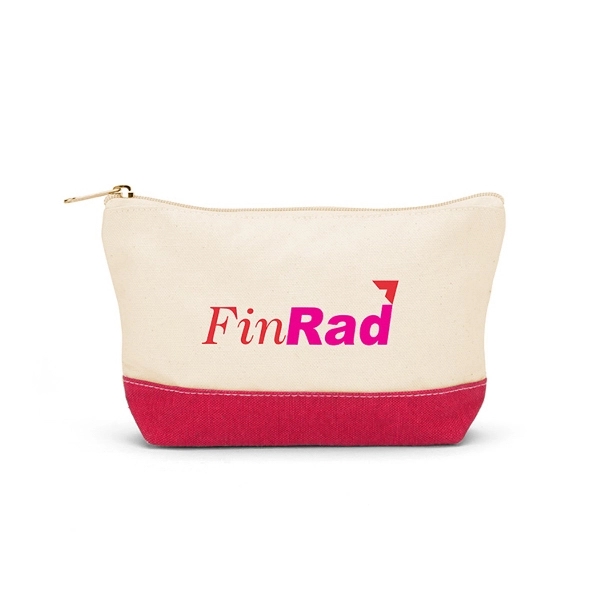 10 oz. cotton canvas cosmetics utility pouch with zippered closure and... from ASI 88060 Snugz/USA Inc / Sweda®