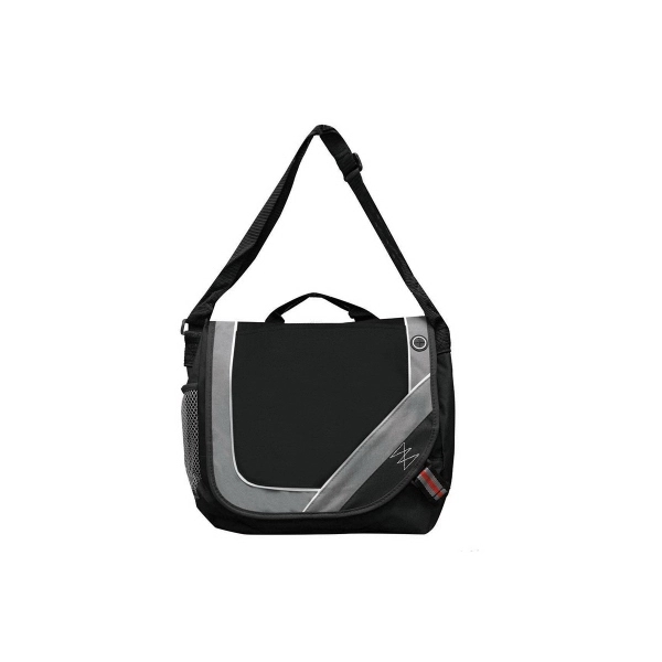 14" x 12" x 3.5" messenger bag with front pocket, side... from ASI 37980 Bagworld
