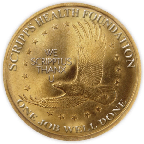 Shaped adhesive 4-mil thick adhesive vinyl label with full-color imprint.... from ASI 59080 Halls & Company