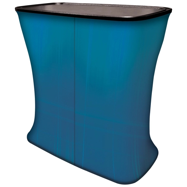 Traveling Trunk Table Stand Kit including hardware and stretch polyester banner... from ASI 80228 Quinn