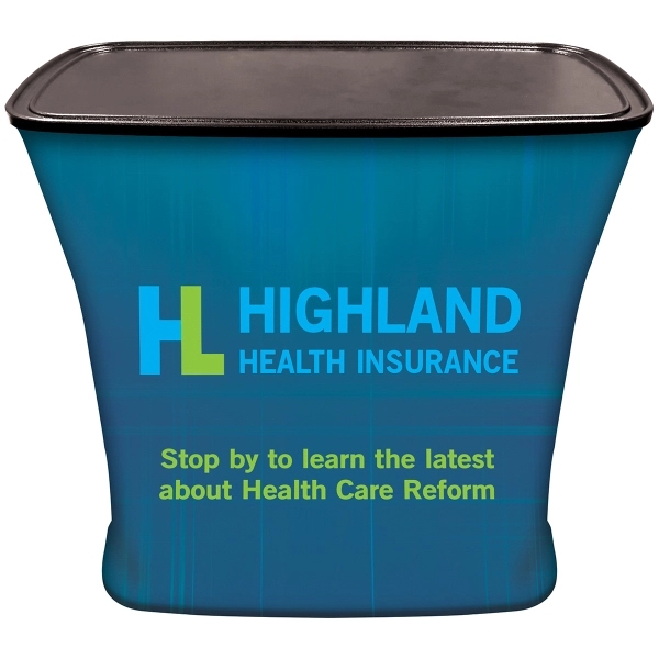 Traveling Trunk Table Stand Kit including hardware and stretch polyester banner... from ASI 80228 Quinn