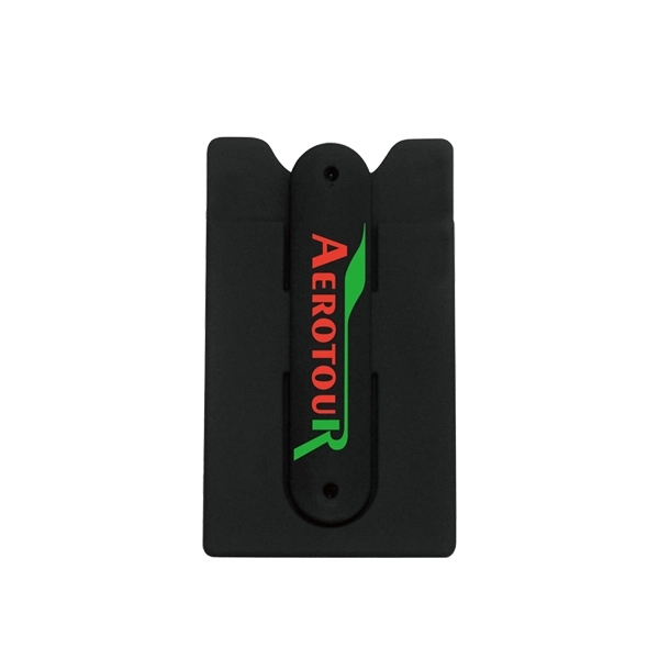 Silicone card wallet adheres to the back of any cell phone.... from ASI 34800 Alstar Creations / Alstar Line