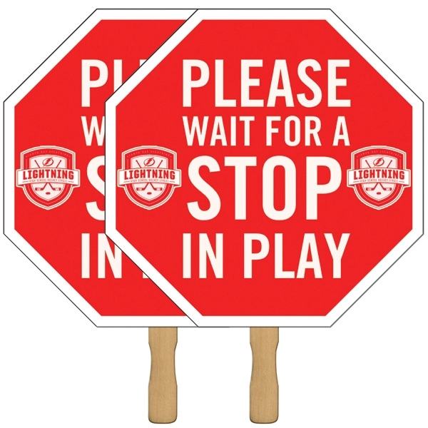 Circle sandwich hand sign made with white poster board.... from ASI 67620 Lion Circle Corp / Lion/Circle