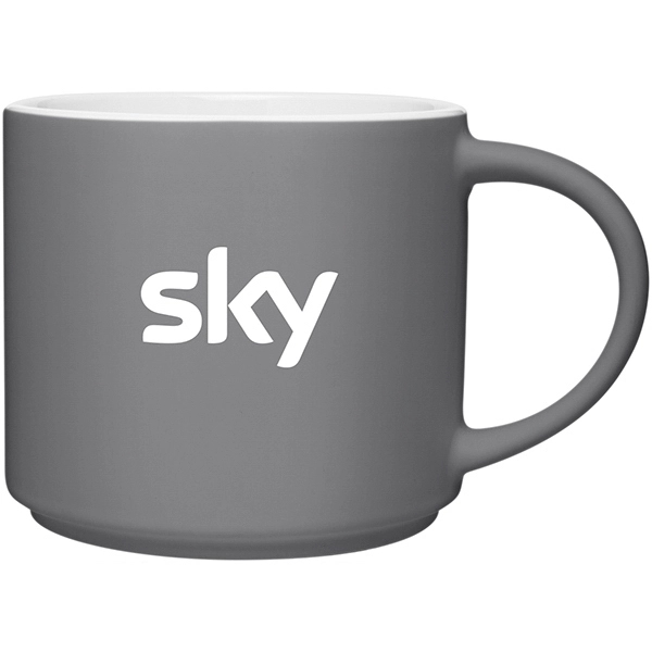 16 oz ceramic mug with handle, matte exterior and glossy interior.... from ASI 51197 ETS Express, LLC