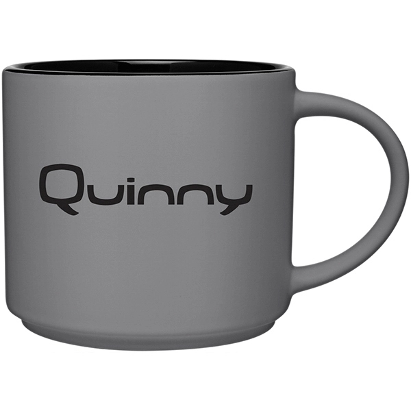 16 oz ceramic mug with handle, matte exterior and glossy interior.... from ASI 51197 ETS Express, LLC