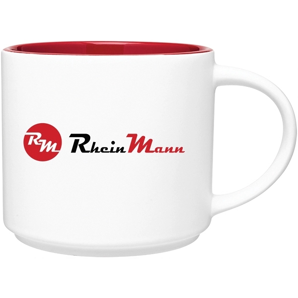 16 oz ceramic mug with handle, matte exterior and glossy interior.... from ASI 51197 ETS Express, LLC