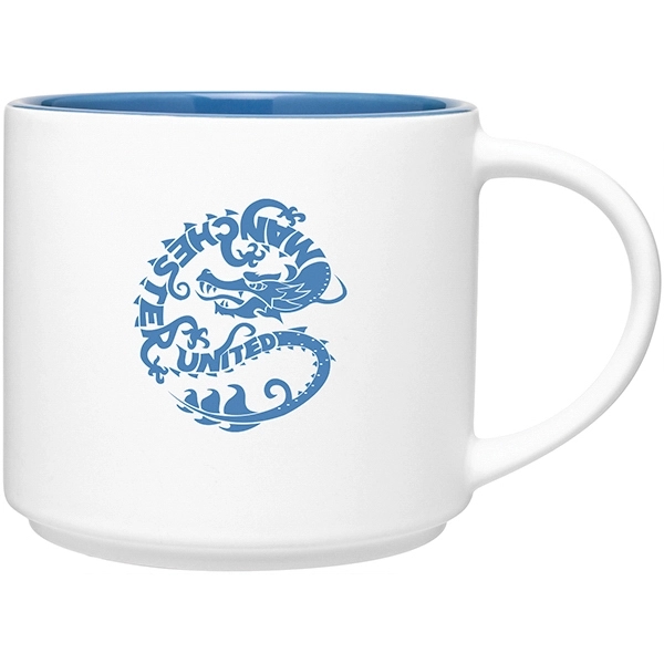 16 oz ceramic mug with handle, matte exterior and glossy interior.... from ASI 51197 ETS Express, LLC