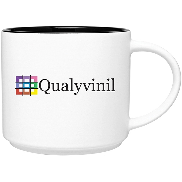 16 oz ceramic mug with handle, matte exterior and glossy interior.... from ASI 51197 ETS Express, LLC