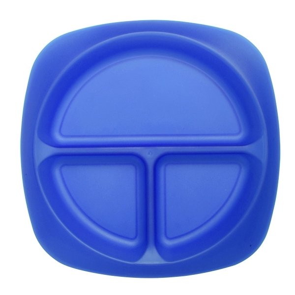 Durable food grade polypropylene plate with three compartments for children.... from ASI 52840 Evans Manufacturing