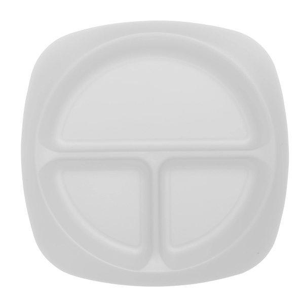 Durable food grade polypropylene plate with three compartments for children.... from ASI 52840 Evans Manufacturing