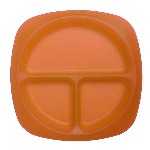 Durable food grade polypropylene plate with three compartments for children.... from ASI 52840 Evans Manufacturing