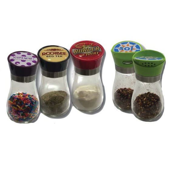 Spice shakers for various toppings / flavors like sprinkles, salt, pepper,... from ASI 63073 Openers.Beer / Gel-Skin