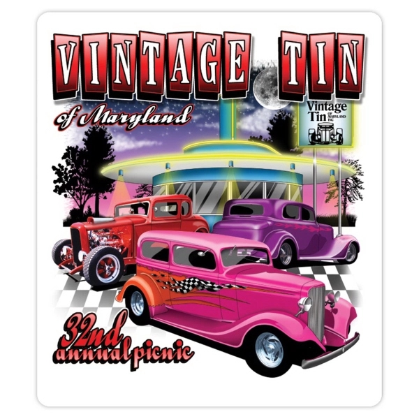 Customizable shaped 4-mil thick vinyl adhesive labels in assorted sizes with... from ASI 59080 Halls & Company