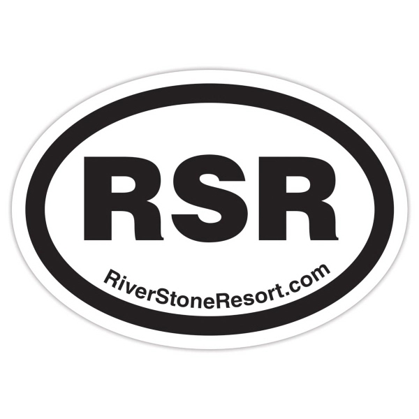 Extra-large rectangular 8-mil thick 3" x 5" vinyl static cling decal.... from ASI 59080 Halls & Company