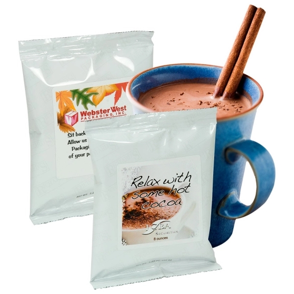 Original hot chocolate in a glossy white packaging.... from ASI 82351 Richard's Gourmet Coffee Co / Richard's (R) Gourmet Coffee