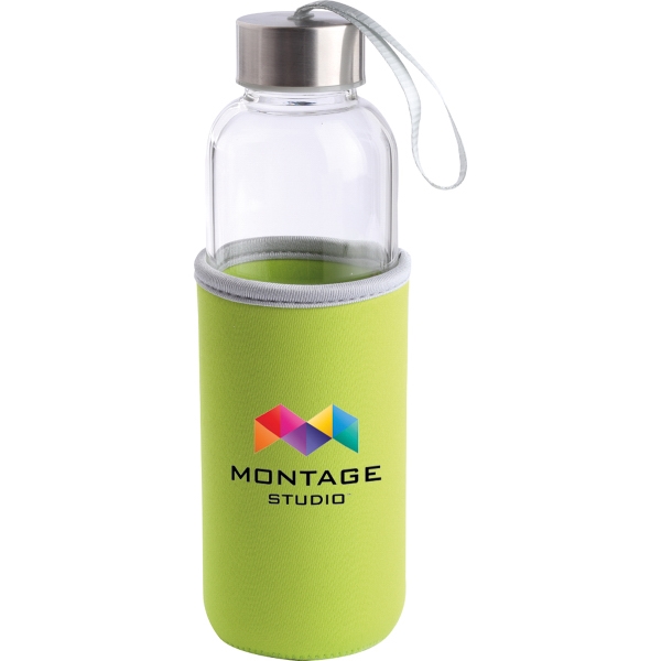 Caspian 16 Oz Glass Bottle With Neoprene Sleeve... from ASI 46755 Cosmo Promos