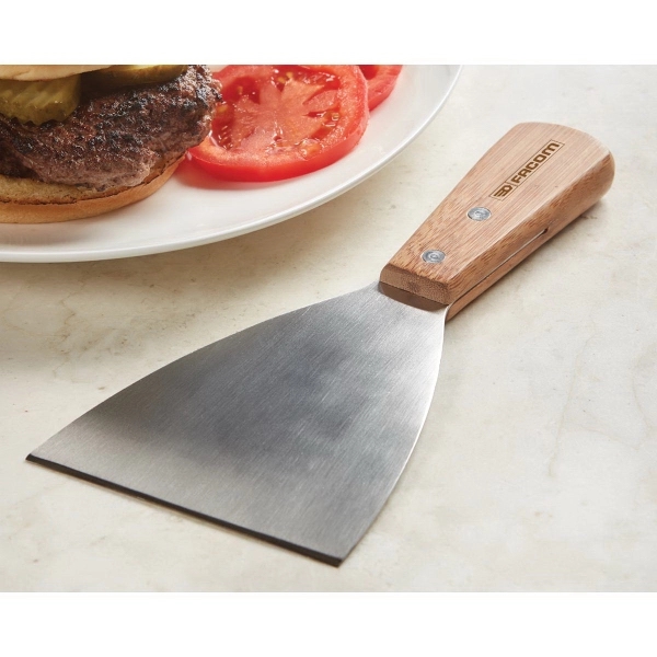 Grill scraper with stainless steel blade and bamboo wooden handle... from ASI 99030 Zipline / Zipline®