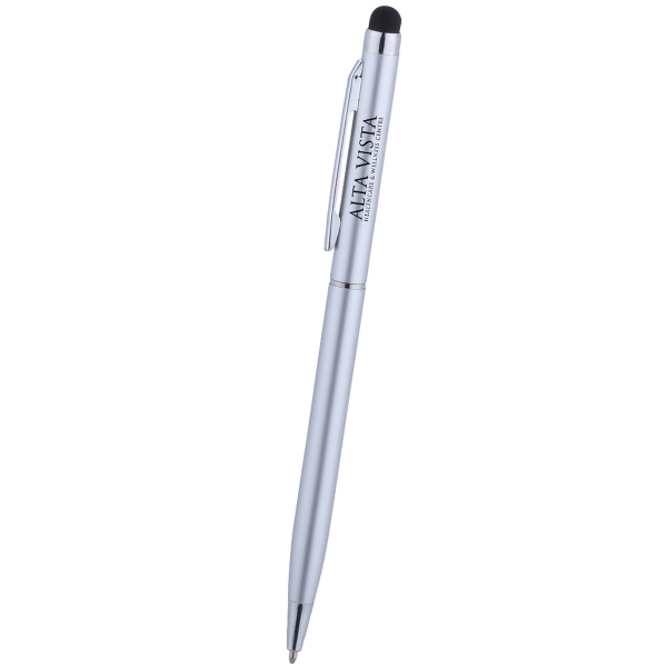 Sleek Metal Twist Action Stylus Ballpoint... from ASI 46755 Cosmo Promos